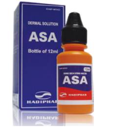 DUNG DỊCH ASA giúp điều trị các bệnh lý ngoài da